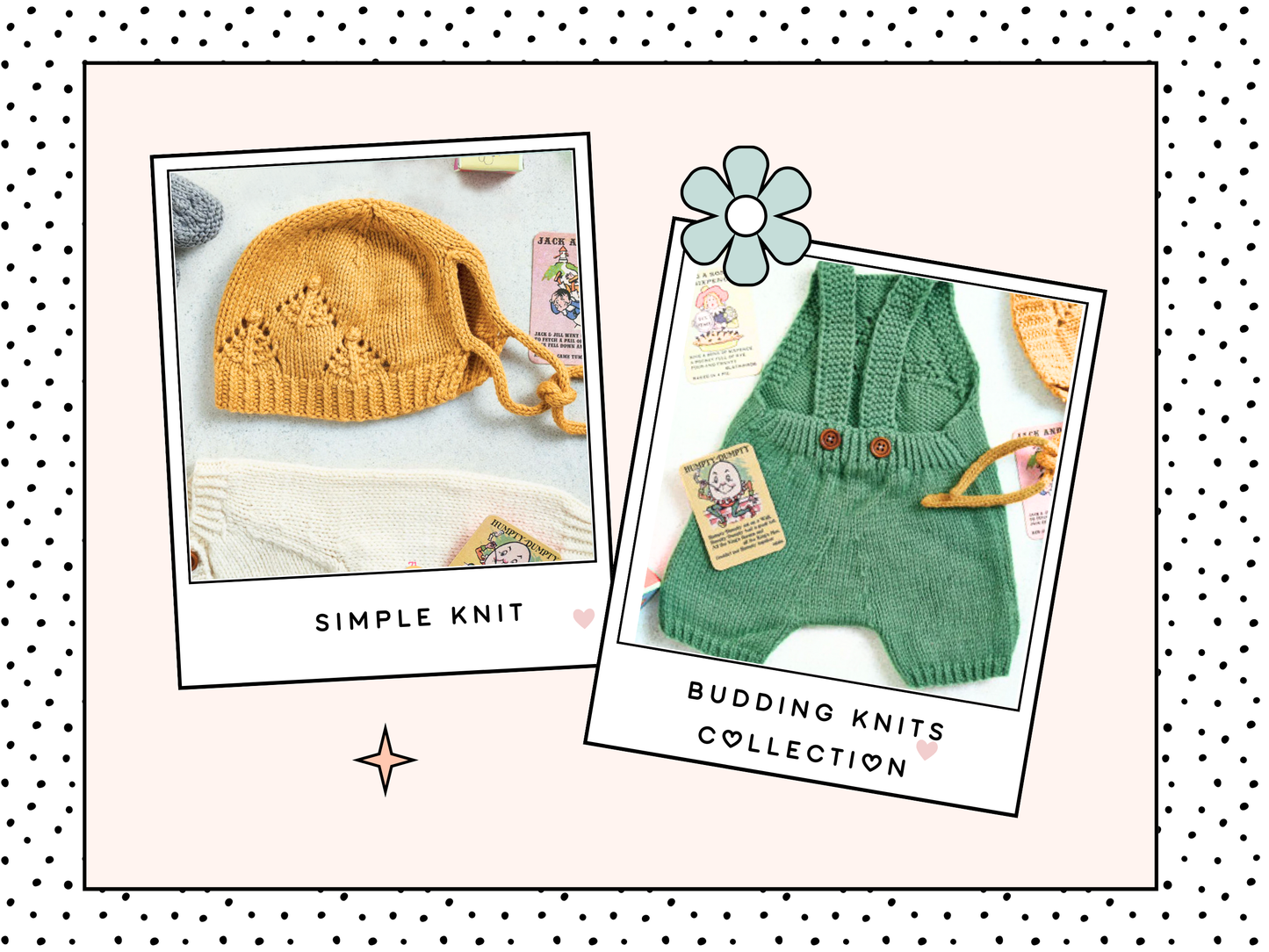 knitting pattern for modern baby layette, baby shower knitted gift for boys and girls, contemporary colours, romper, bonnet, baby cardigan and booties, jane burns