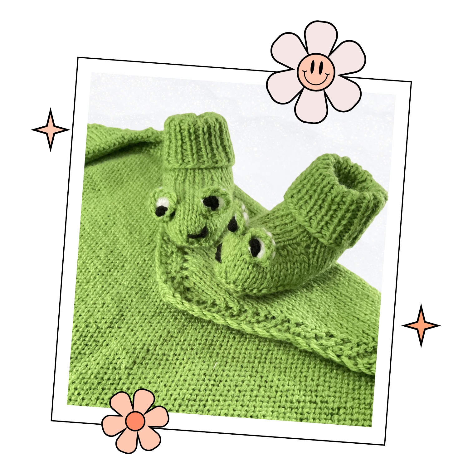 knitted frog character hooded blanket and baby booties knitting pattern for baby shower