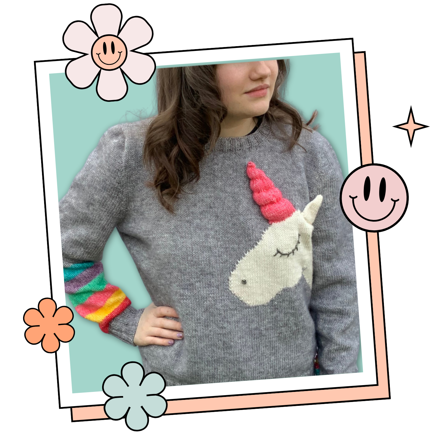 adult unicorn jumper pullover knitting pattern for adult sized unicorn sweater