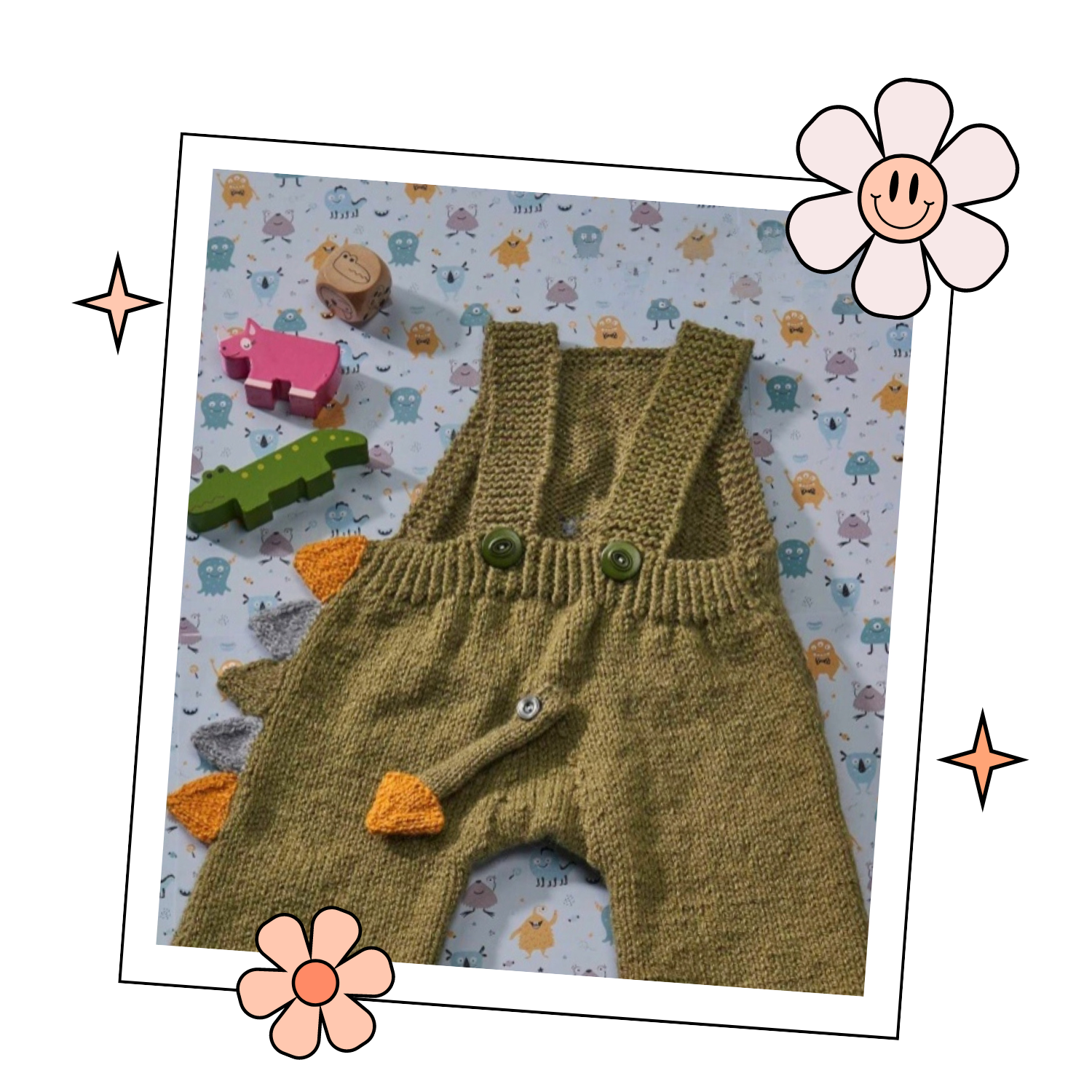 monster dinosaur romper baby knitting pattern jane burns