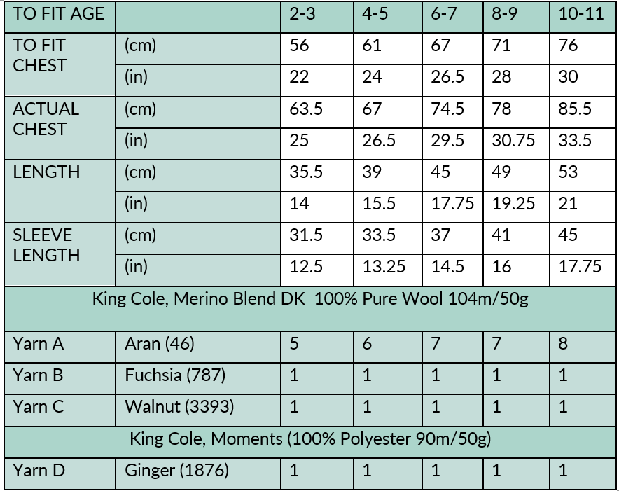 mr fluffy tail childs squirrel pullover jumper knitting pattern jane burns