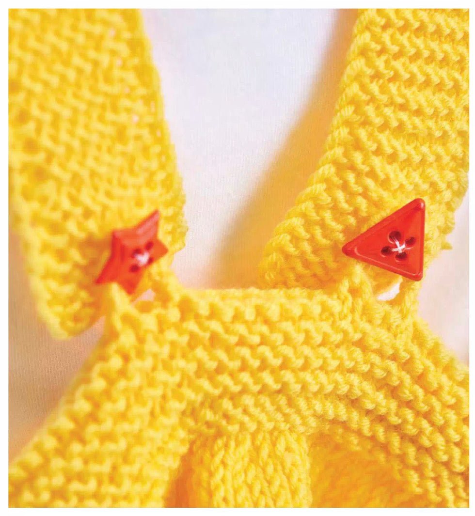 Sunshine Pinny, Baby & Toddler Sun Pinafore Dress - Knitting Pattern - GarmentsJane Burns Designs