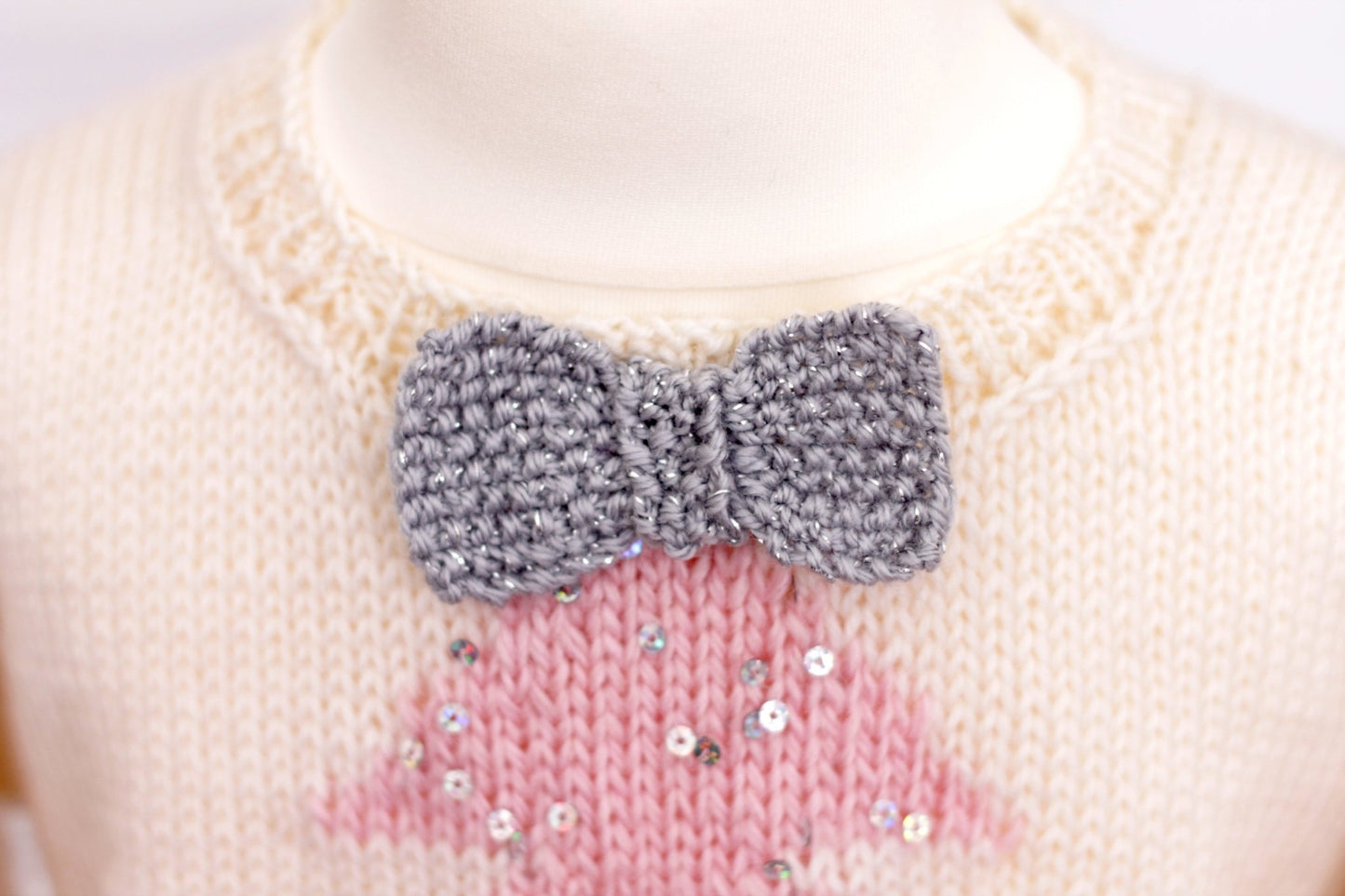 Sparkle Christmas Tree, Kids Intarsia Christmas Sweater - Knitting Pattern - GarmentsJane Burns Designs