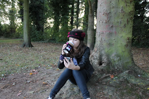 Black Cat Knitted Cup Cosy Pattern