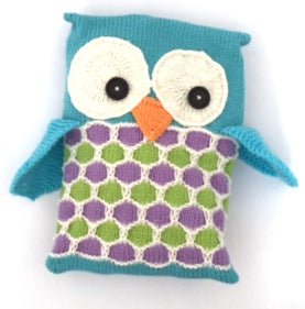 Pyjama Party Owl PJ Case - Knitting Pattern - HomeJane Burns Designs