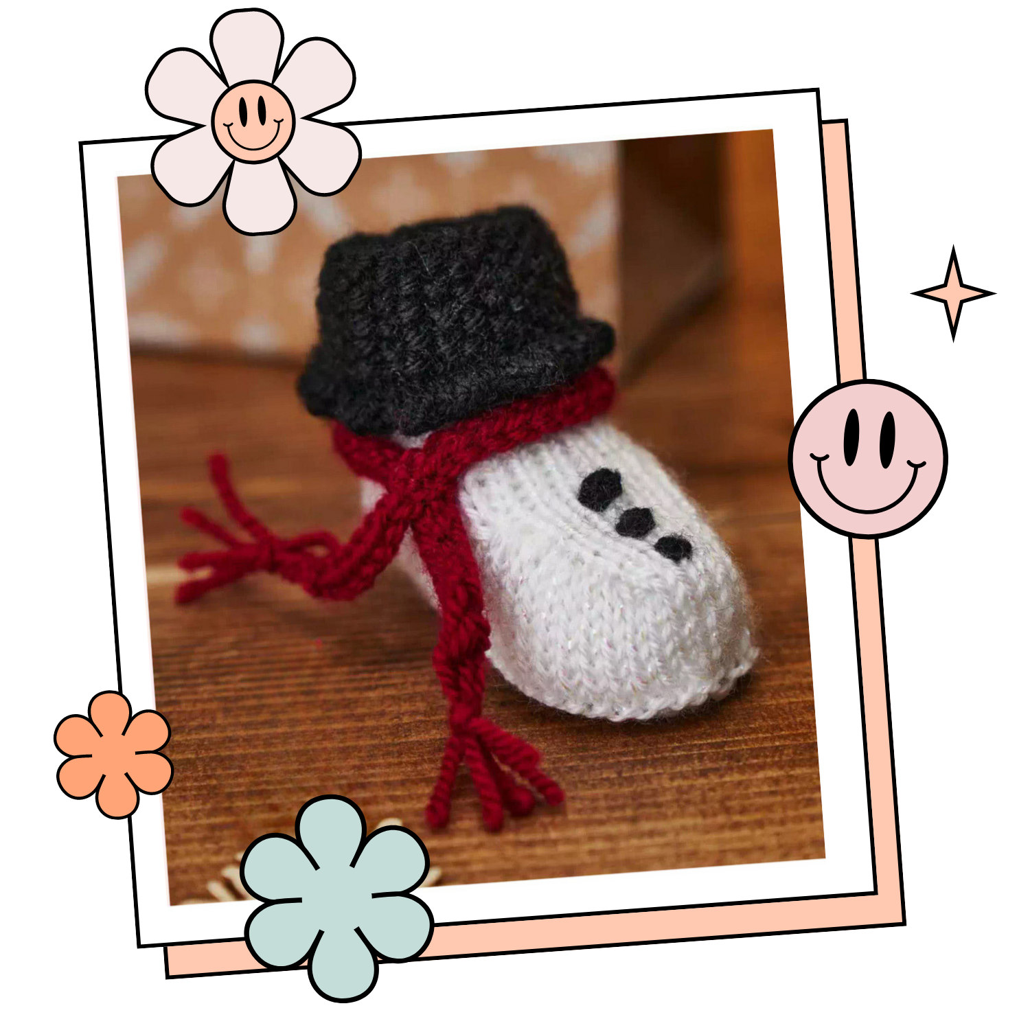 christmas snowman bootees baby shoes knitting pattern jane burns