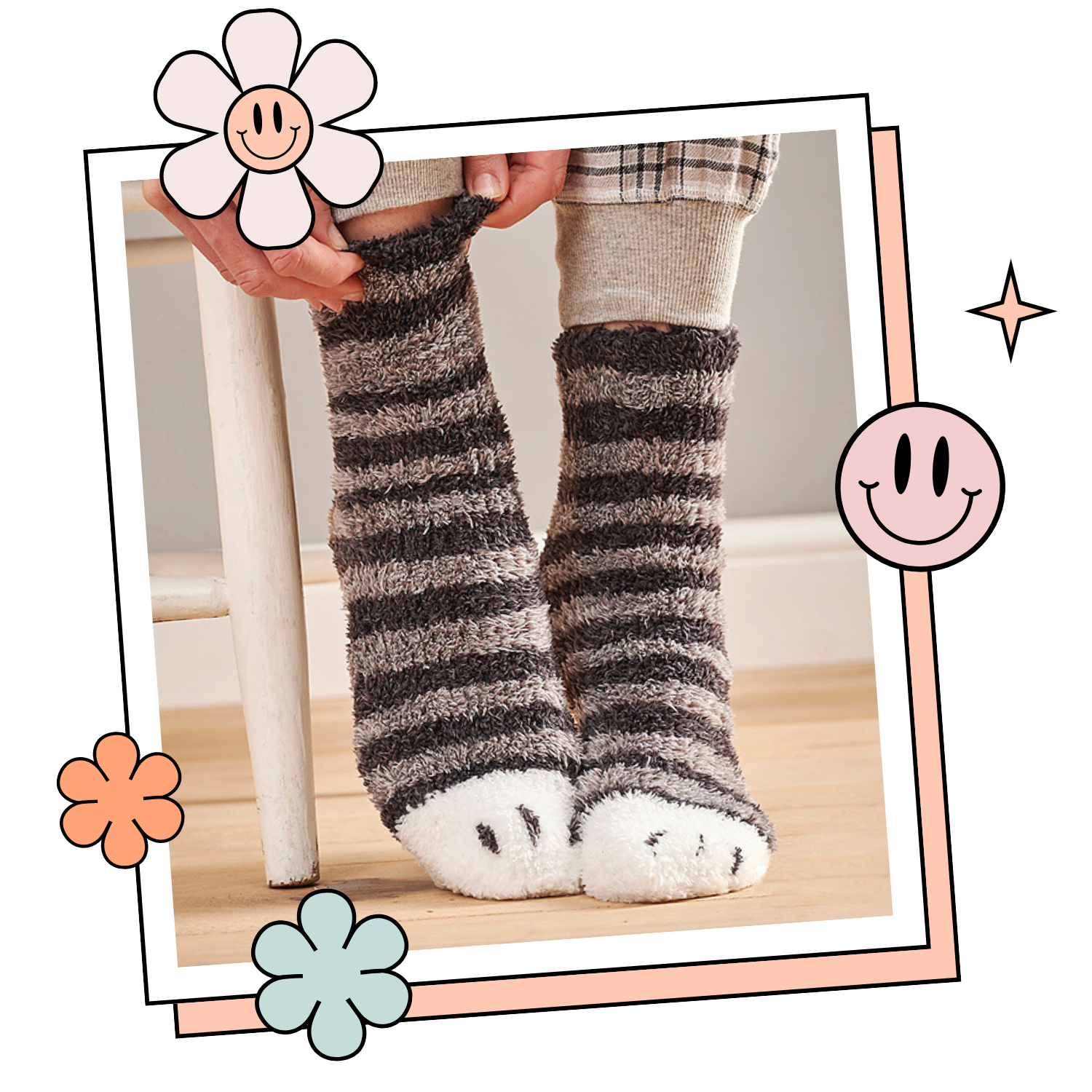 fluffy cat paw socks knitting pattern for the family by jane burns