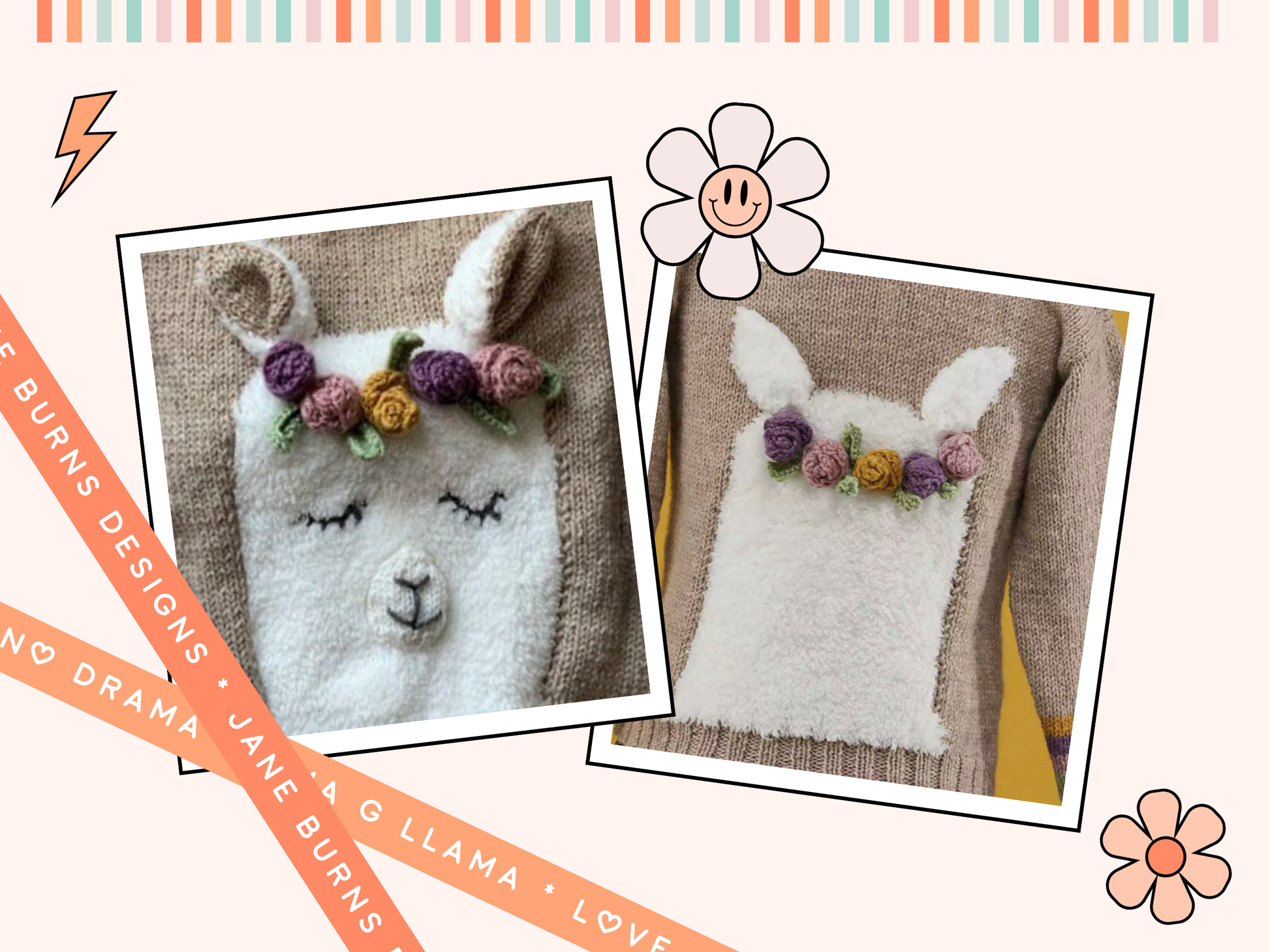 Kids llama sweater top