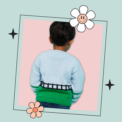 Barnyard Pals, Kids Farmyard Sweater & Finger Puppets - Kniting Pattern