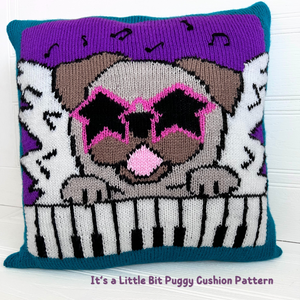 It's a Little Bit Puggy Dog Cushion