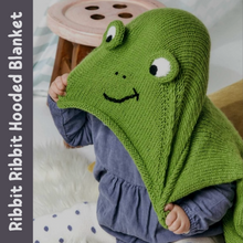 Load image into Gallery viewer, Ribbit Ribbit Frog Hooded Blanket and Bootees

