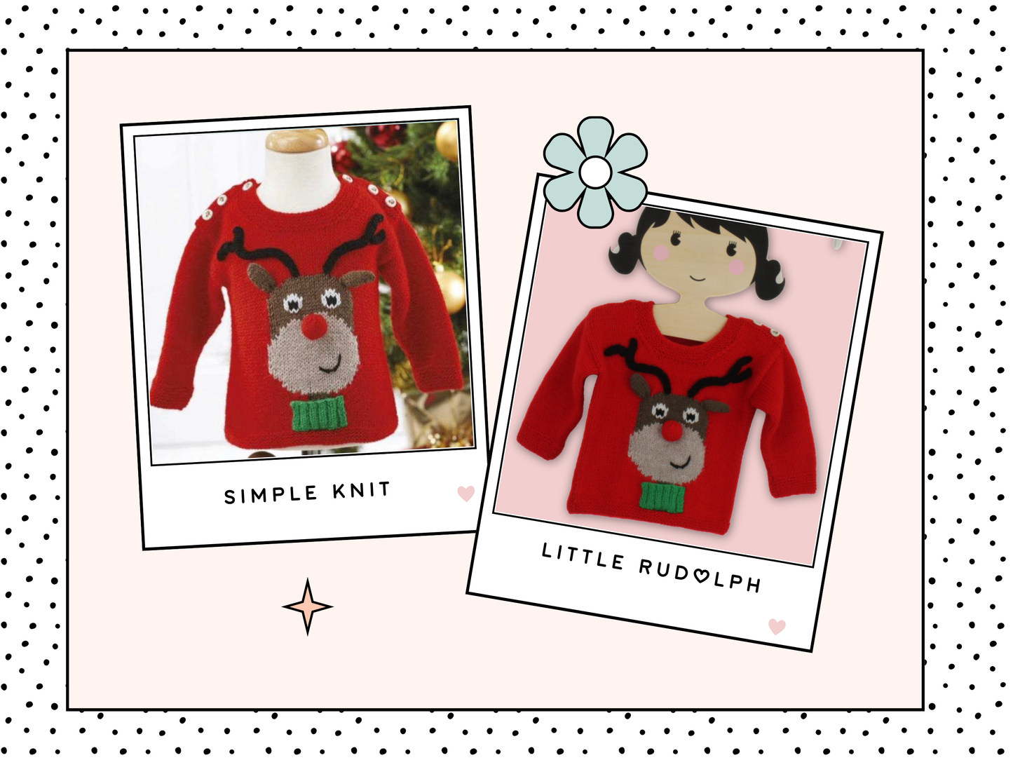 little rudolph baby christmas jumper knitting pattern jane burns