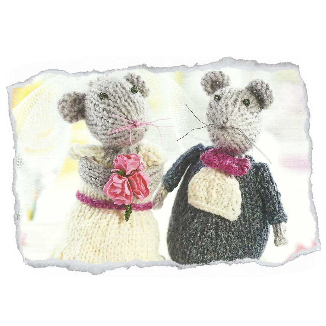 Whisker Knots, Wedding Mice Pattern, Bride & Groom Toys