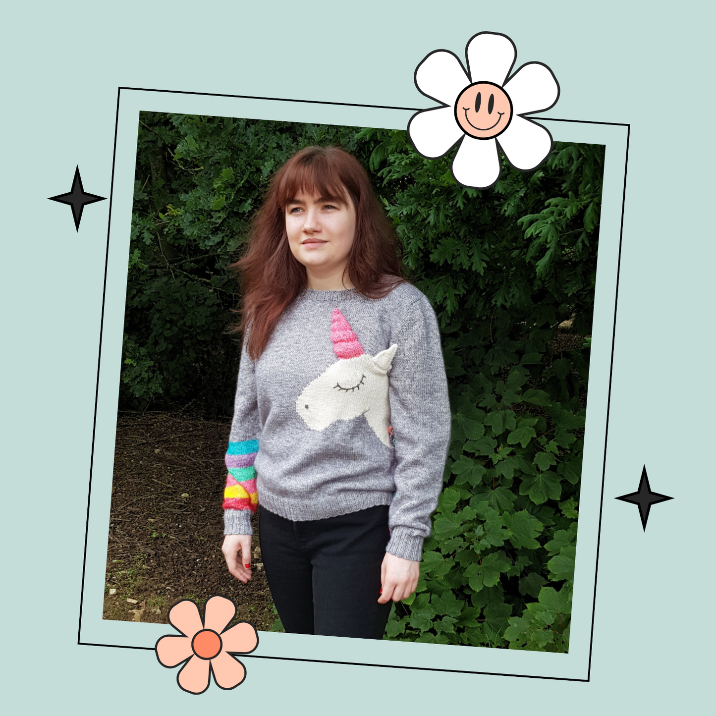 adult unicorn jumper pullover knitting pattern for adult sized unicorn sweater