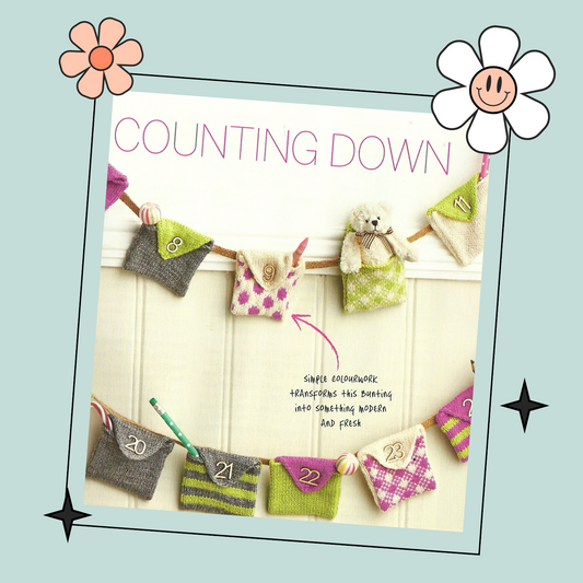 Counting Down to Christmas Advent Knitted Bunting