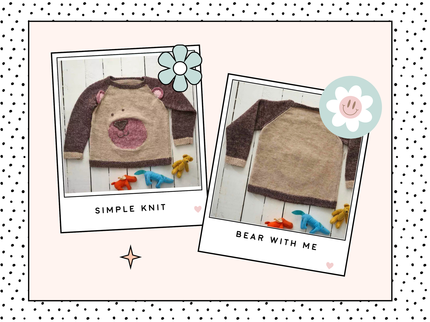 kids jumper knitting pattern for a teddy bear themed sweater, ears and nose applique, raglan style jumper knitting pattern download jane burns