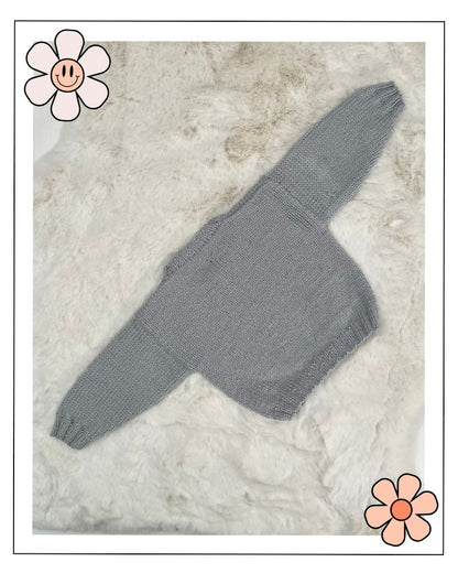 The Blank Canvas Baby Sweater, design your own baby jumper using the motif library by jane burns