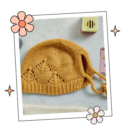 Budding Knits, Baby Layette, Bonnet, Shoes, Cardigan and Romper Knitting Pattern