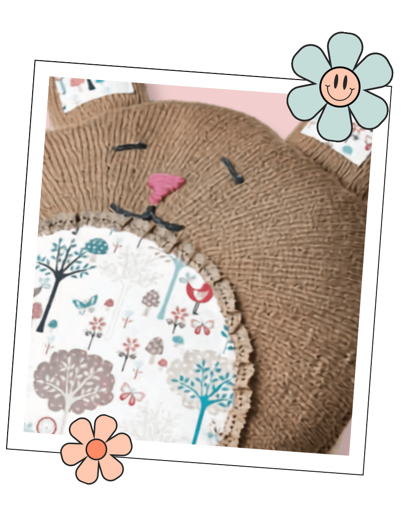 Dandelion — Bunny Cushion Knitting Pattern PDF Download - HomeJane Burns Designs