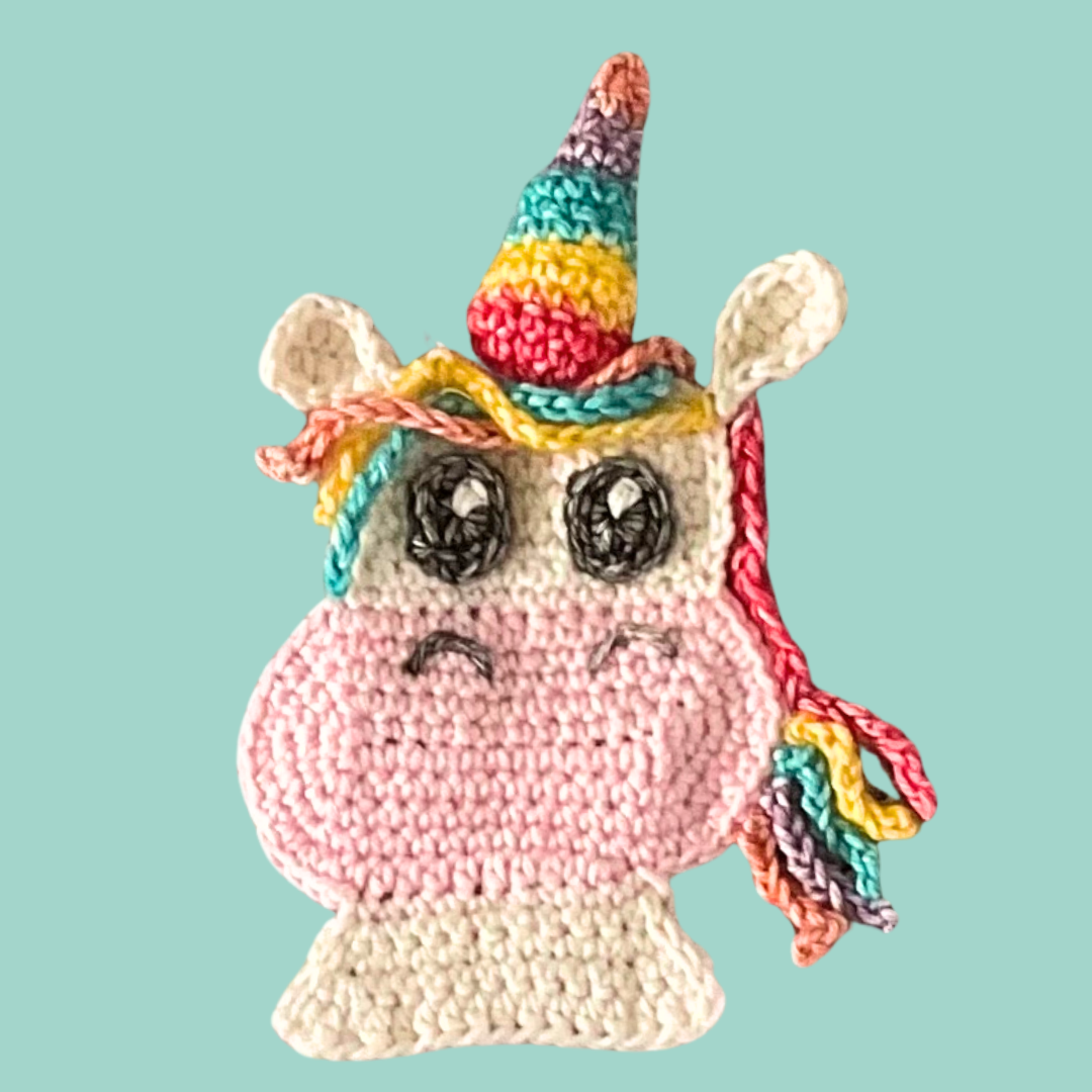 Baby Unicorn, Simple Applique Crochet Baby Jumper - Crochet Pattern