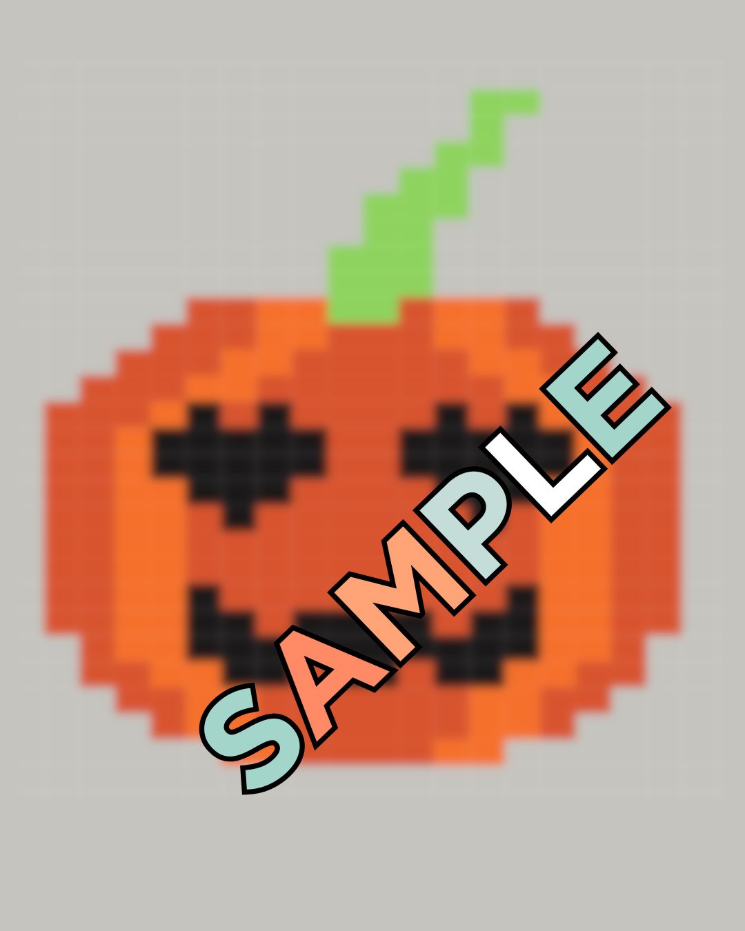 Patch pumpkin knitting chart for baby jumper, 24 stitches by 30 rows, halloween intarsia motif, Blank Canvas Motif Library