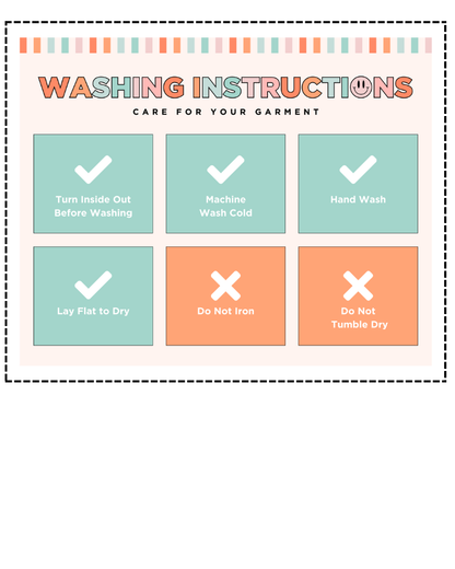 Free Printable Care Labels for Knit and Crochet Gifts