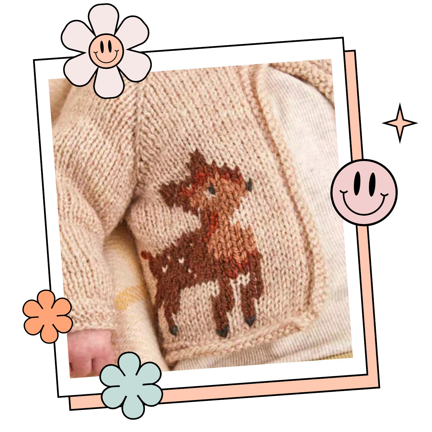 forest fawn baby deer cardigan knitting pattern jane burns