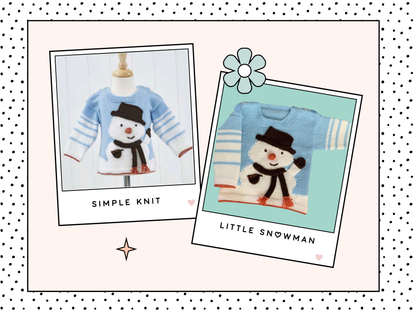 little snowman christmas jumper knitting pattern by jane burns intarsia baby sweater