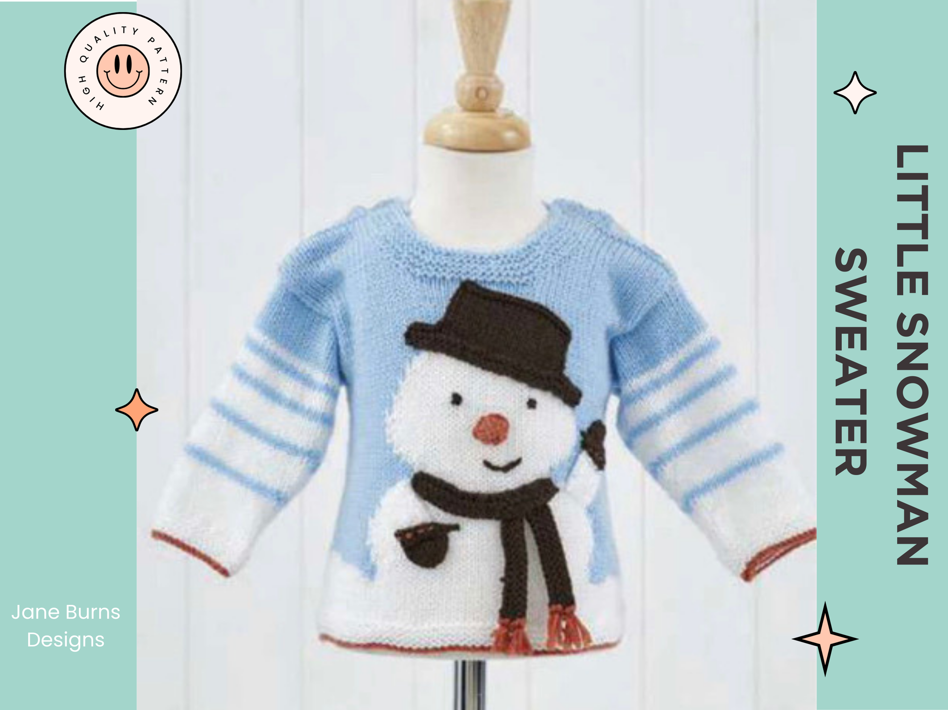 little snowman christmas jumper knitting pattern by jane burns intarsia baby sweater