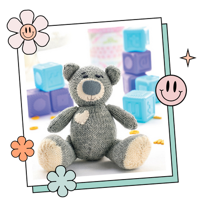 Oliver Teddy Bear Toy - Knitting Pattern