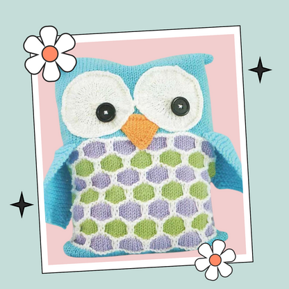 Pyjama Party Owl PJ Case - Knitting Pattern