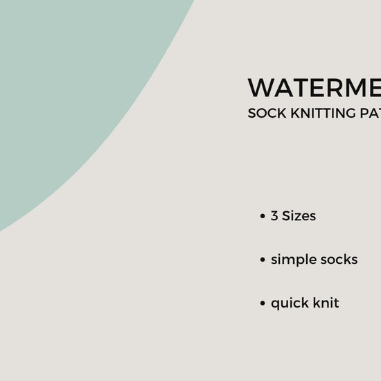 Water Melon Socks pattern pages, Jane Burns Whimsical Designs, PDF download