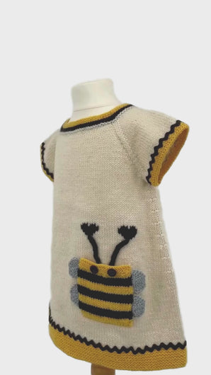 bee happy dress knitting pattern jane burns video