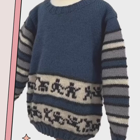 active sports stripy jumper knitting pattern jane burns