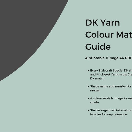 yarn shade comparison pdf stylecraft special dk and yarnsmiths create dk, pdf download by jane burns