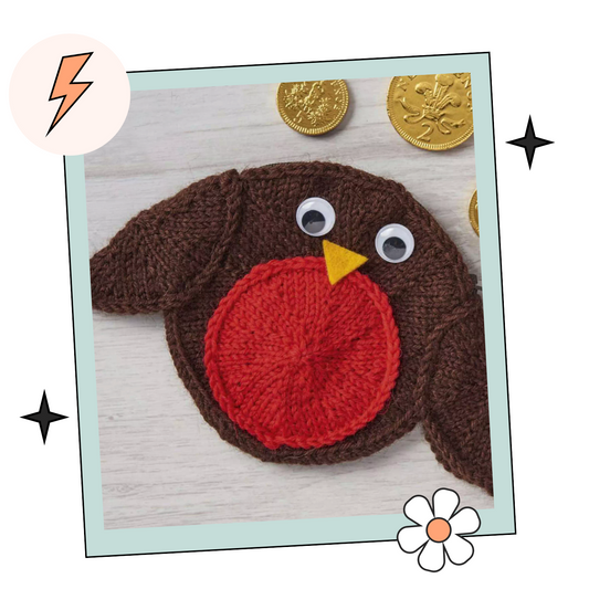 Round Robin Purse - Christmas Purse - Knitting Pattern