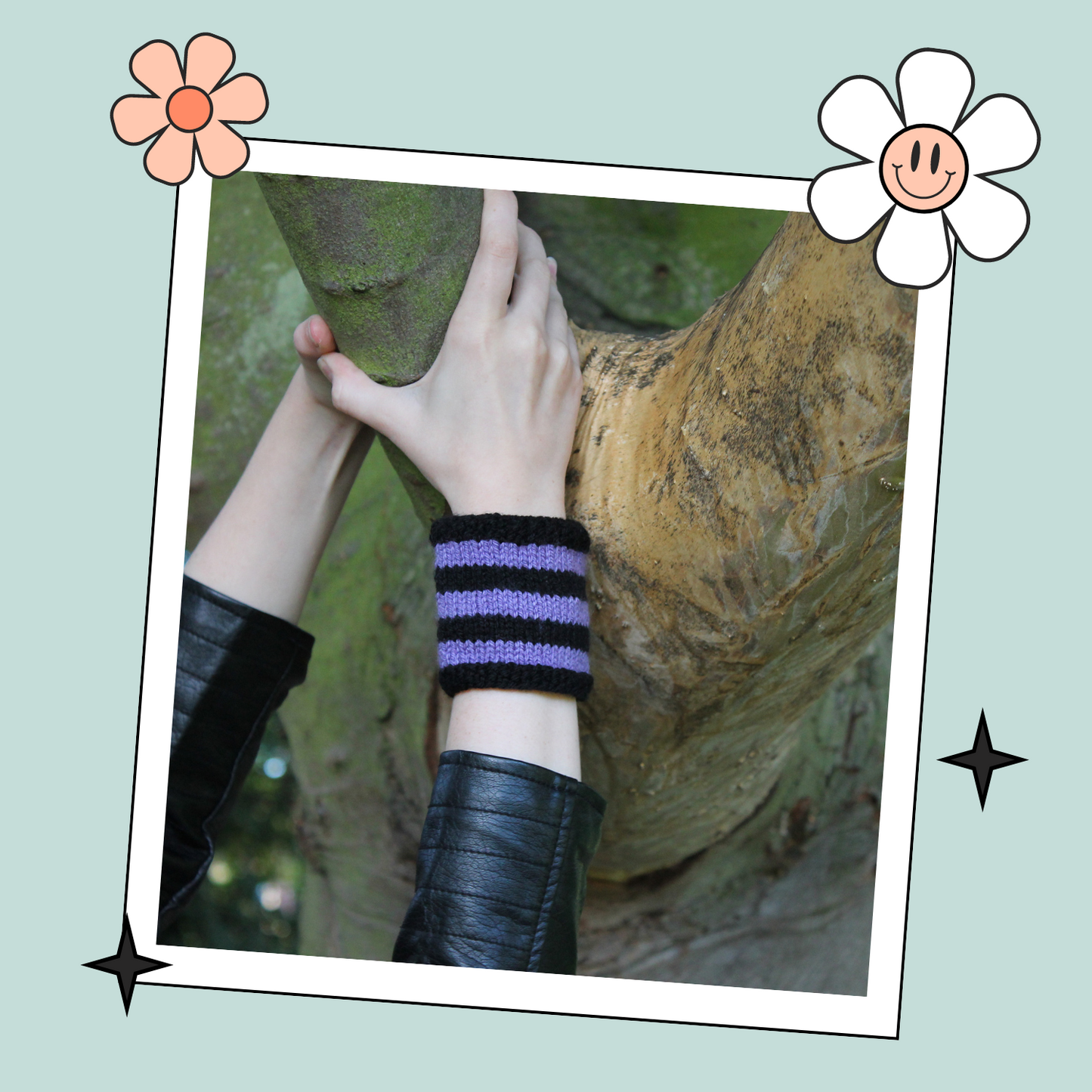 Halloween Spooky Kids Wristbands - Knitting Patterns