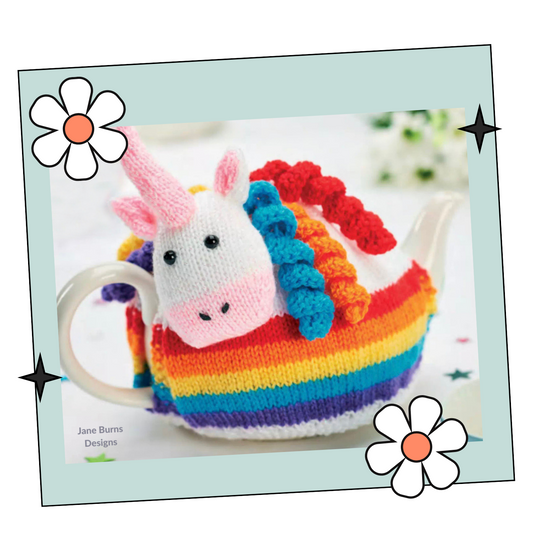 Rainbows &  Unicorn Tea Cosy - Knitting Pattern