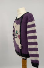 Load and play video in Gallery viewer, Peek a Boo Kitty Sweater knitting pattern JANE BURNS
