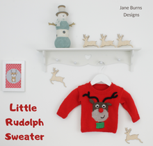 Load image into Gallery viewer, little rudolph sweater jane burns
