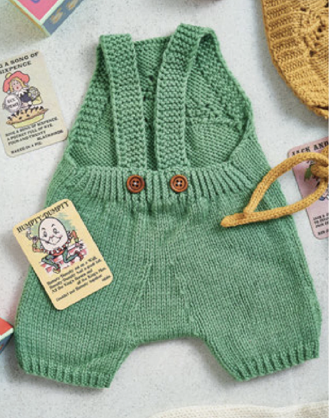 knitting pattern for modern baby layette, baby shower knitted gift for boys and girls, contemporary colours, romper, bonnet, baby cardigan and booties, jane burns