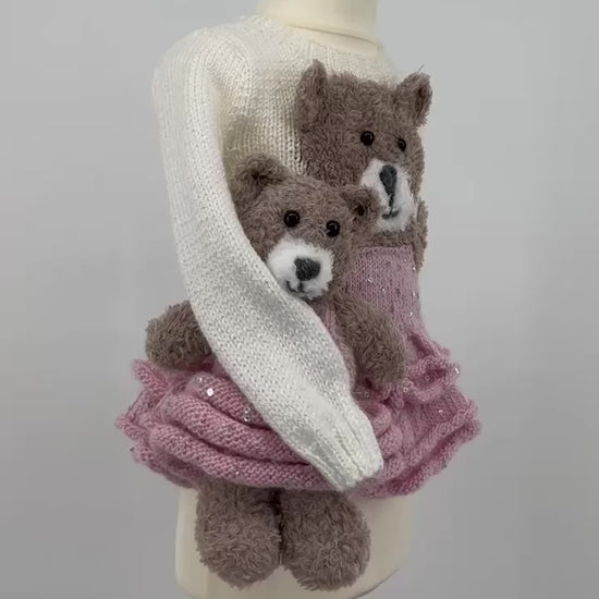Darcy Ballerina Sweater and toy knititng pattern JANE BURNS