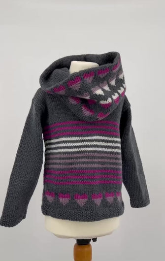 Love Heart Sweater and Cowl knitting pattern JANE BURNS