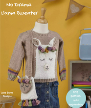 Load image into Gallery viewer, No Drama Llama Sweater Pattern JANE BURNS 

