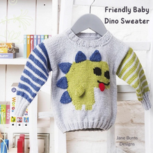 Load image into Gallery viewer, Friendly Baby Dino Sweater
