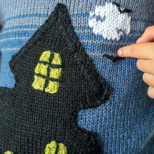 Ghost House Sweater and Mittens Pattern