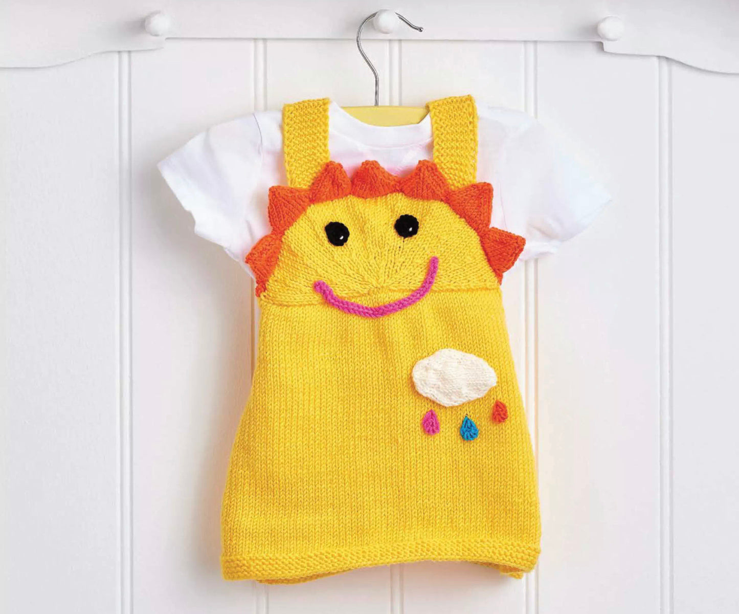 Sunshine Pinny, Baby & Toddler Sun Pinafore Dress - Knitting Pattern