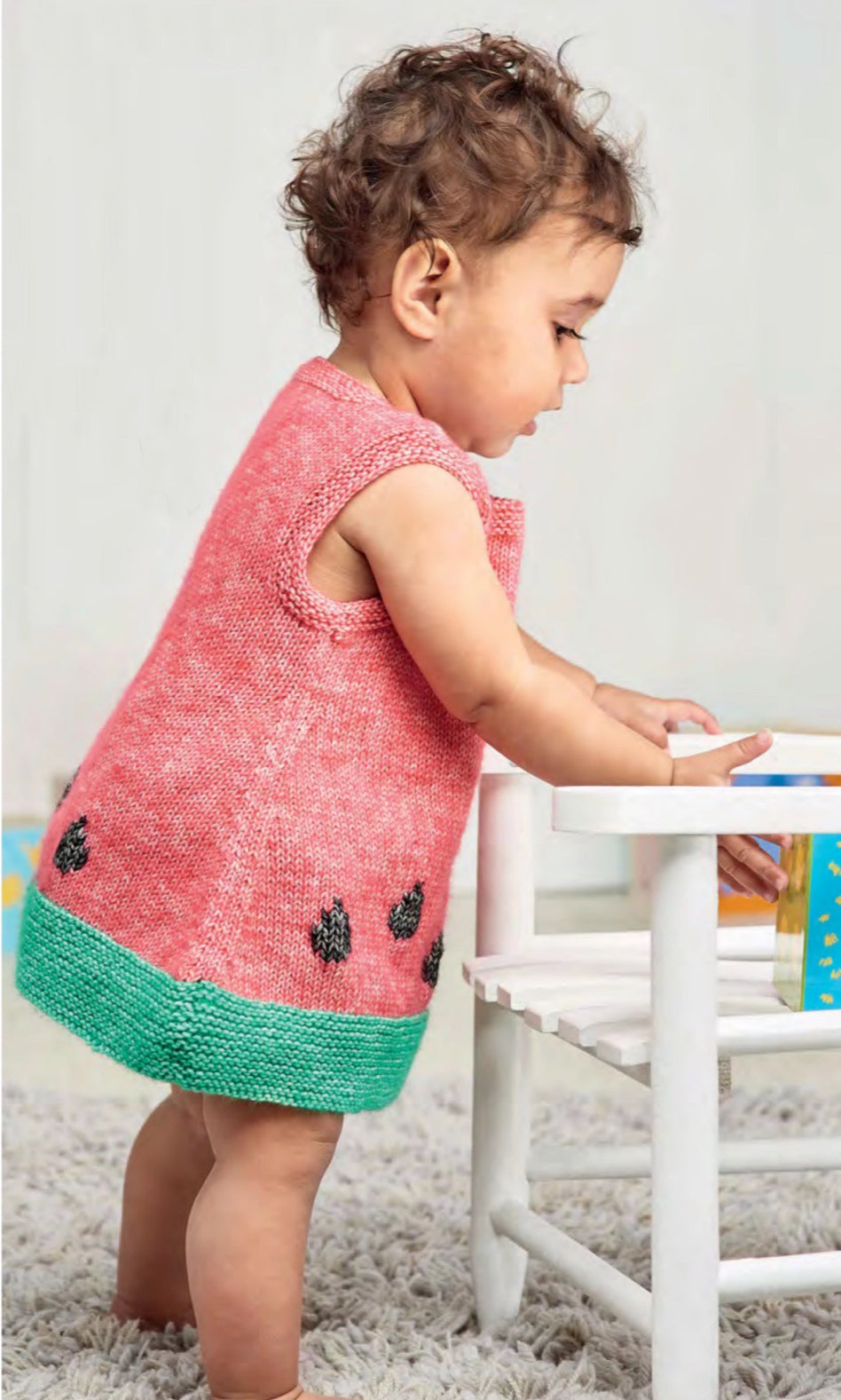 Juicy Fruit, Watermelon Kids Dress Tunic - Knitting Pattern