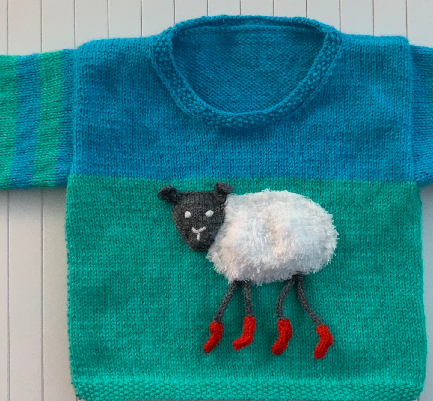 Only Ewe, Simple Kids Sheep Sweater - Knitting Pattern