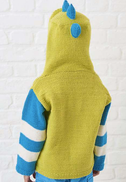 kooky critters kids monster hoodie knitting pattern jane burns